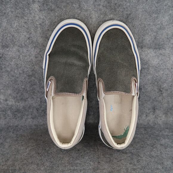 Vans Shoes Mens 7 Sneaker OG Slip On 59 Suede Canvas Skate Casual Ultracush Gray - Picture 6 of 14